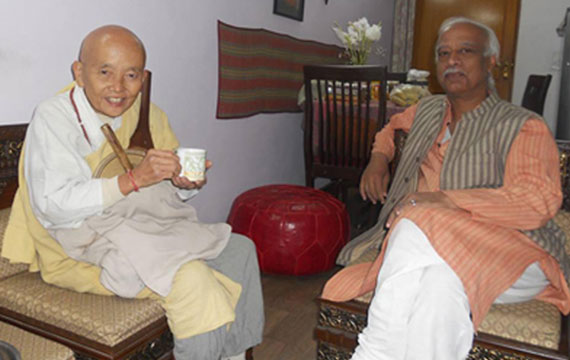 In presence of Rev. Katsu Horiuchi