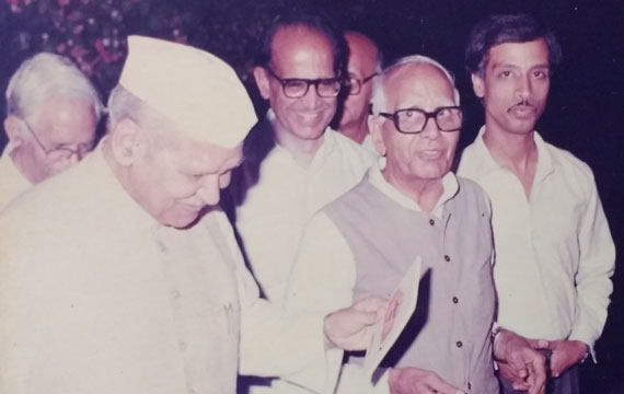 With Ex. President of India, H.E. Dr. Shankar Dayal Sharma